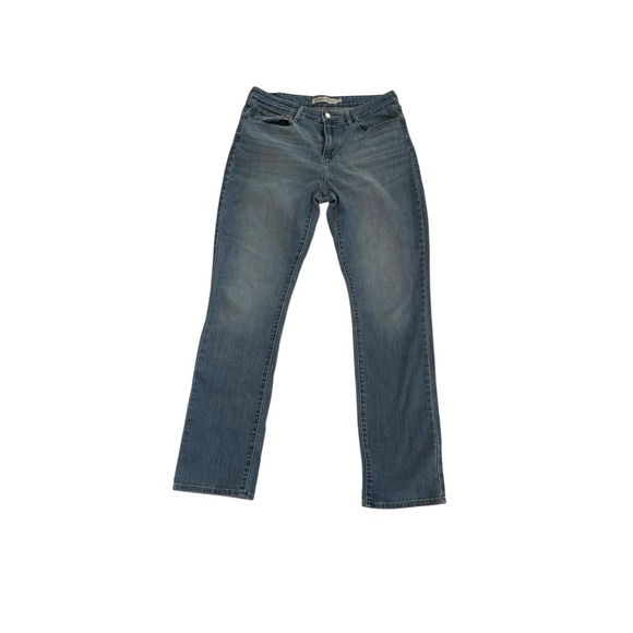 Signature by Levi Strauss Denim - Levi Strauss Signature Women's Size 12 Mid-Rise Straight Jeans Blue Denim